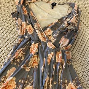 Floral wrap dress